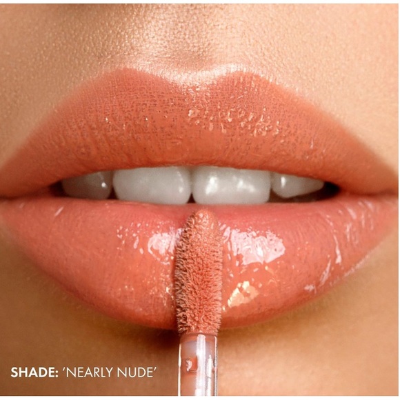 ICONIC LONDON Lip Plumping High-Shine Gloss “Nearly Nude” - Picture 1 of 7